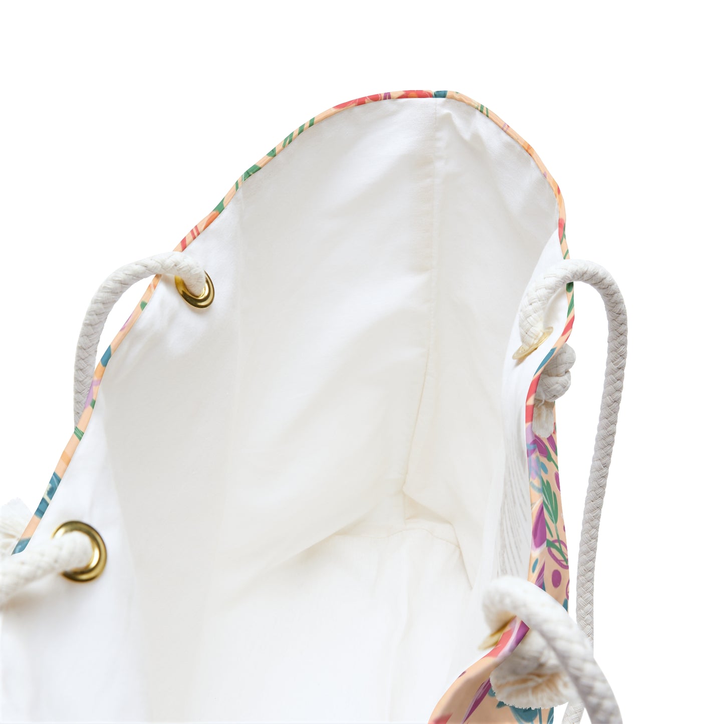 Brilliant Florals Cream Weekender Bag
