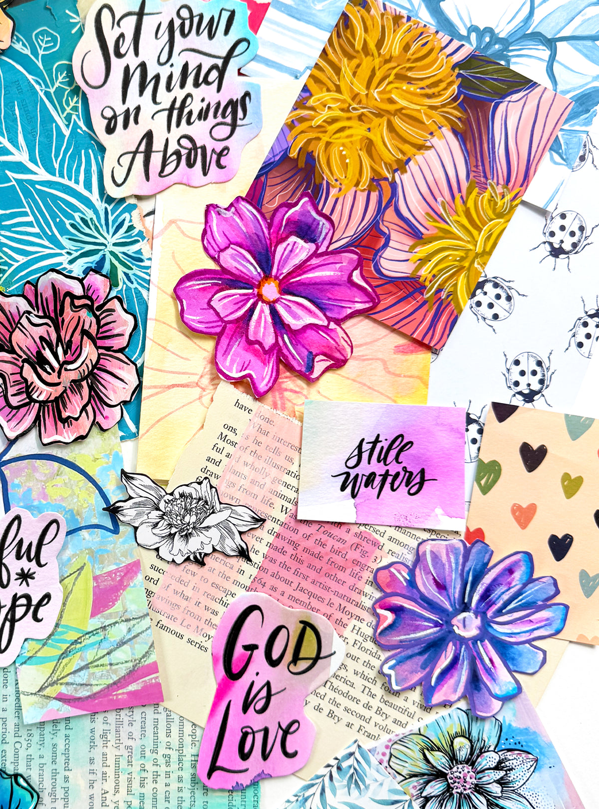 Funky Florals Faith - Curated Scrap Pack #3