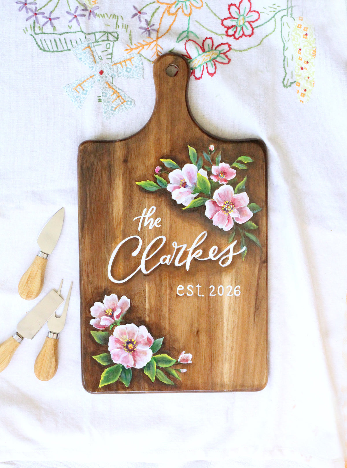 Custom Name Charcuterie Board