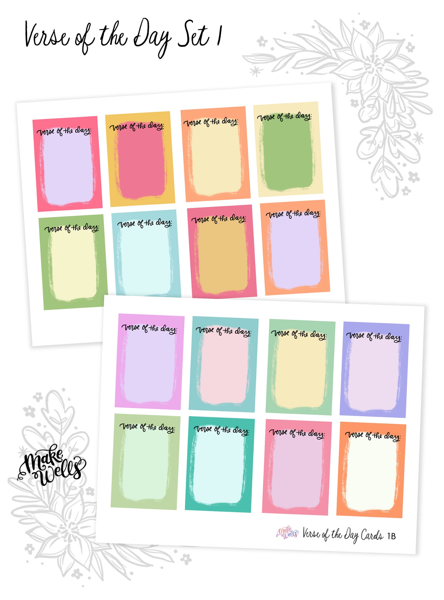 Verse of the Day Cards - Set 1