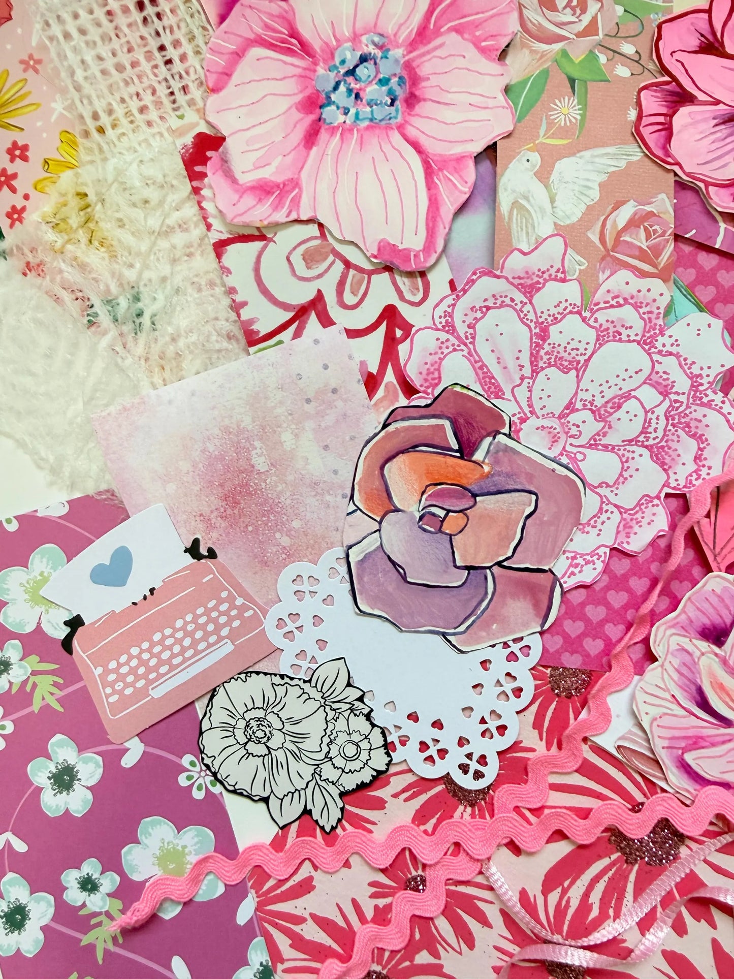 *Mystery* Pink Scrap Pack - Funky Florals