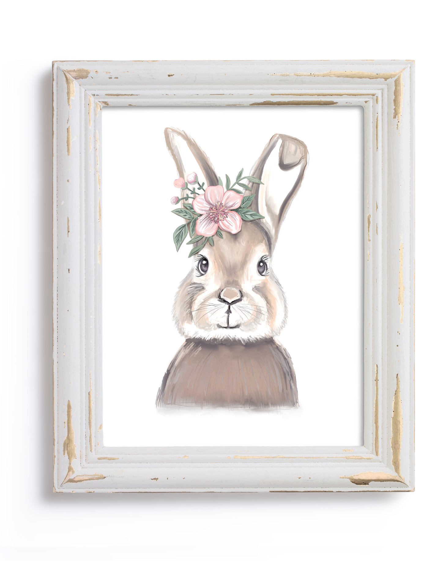Woodland Floral Animal Set of 4 Prints