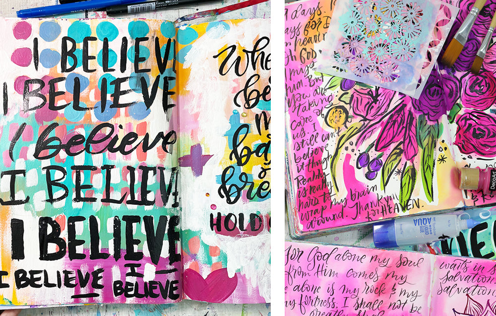 Art Journaling in Faith: Online Course