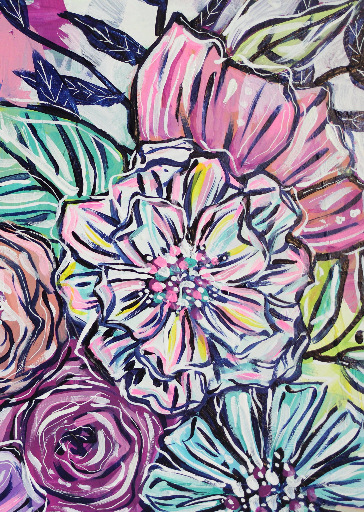Joyful Bouquet Three - 18" x 24"
