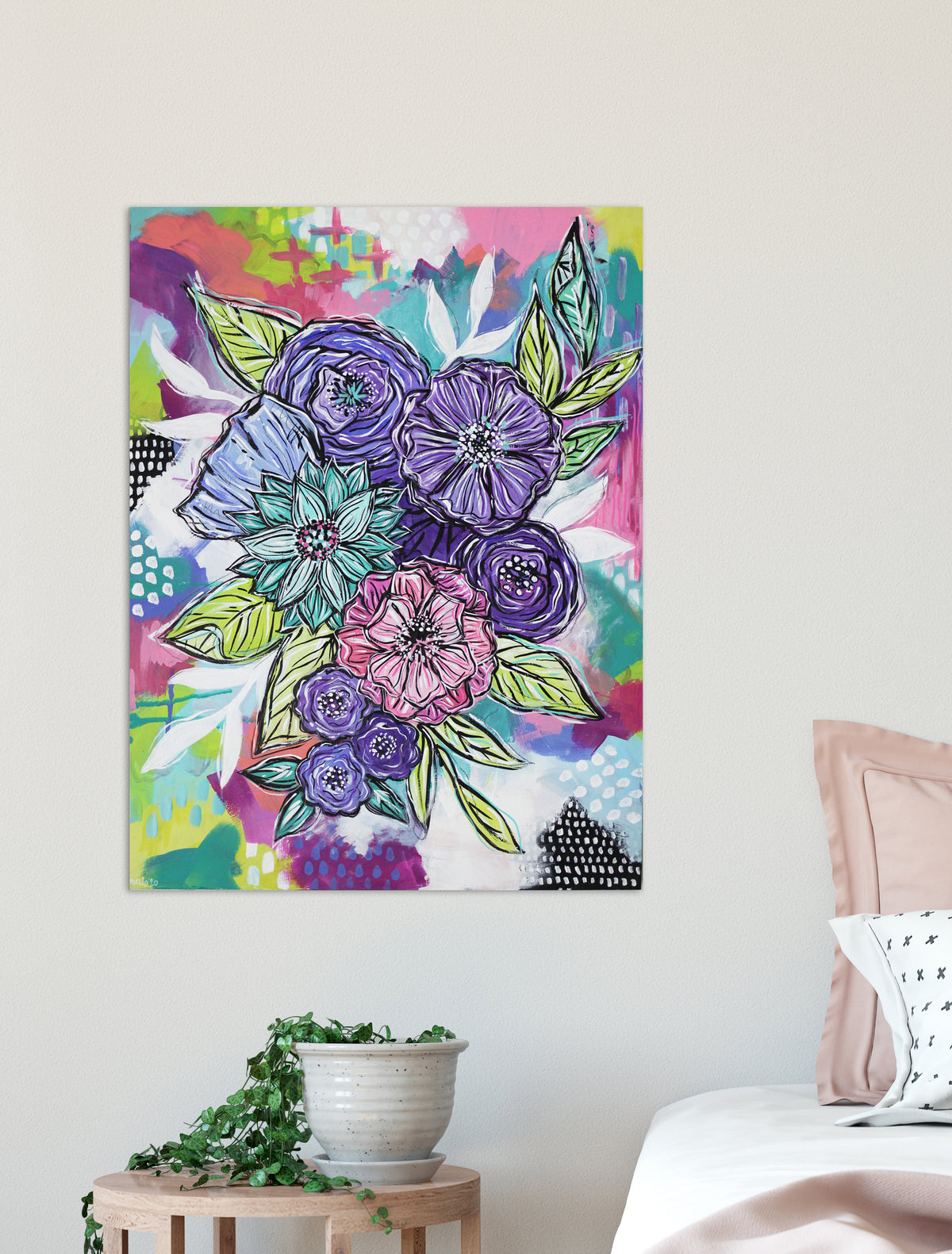 Joyful Bouquet Four - 18" x 24"