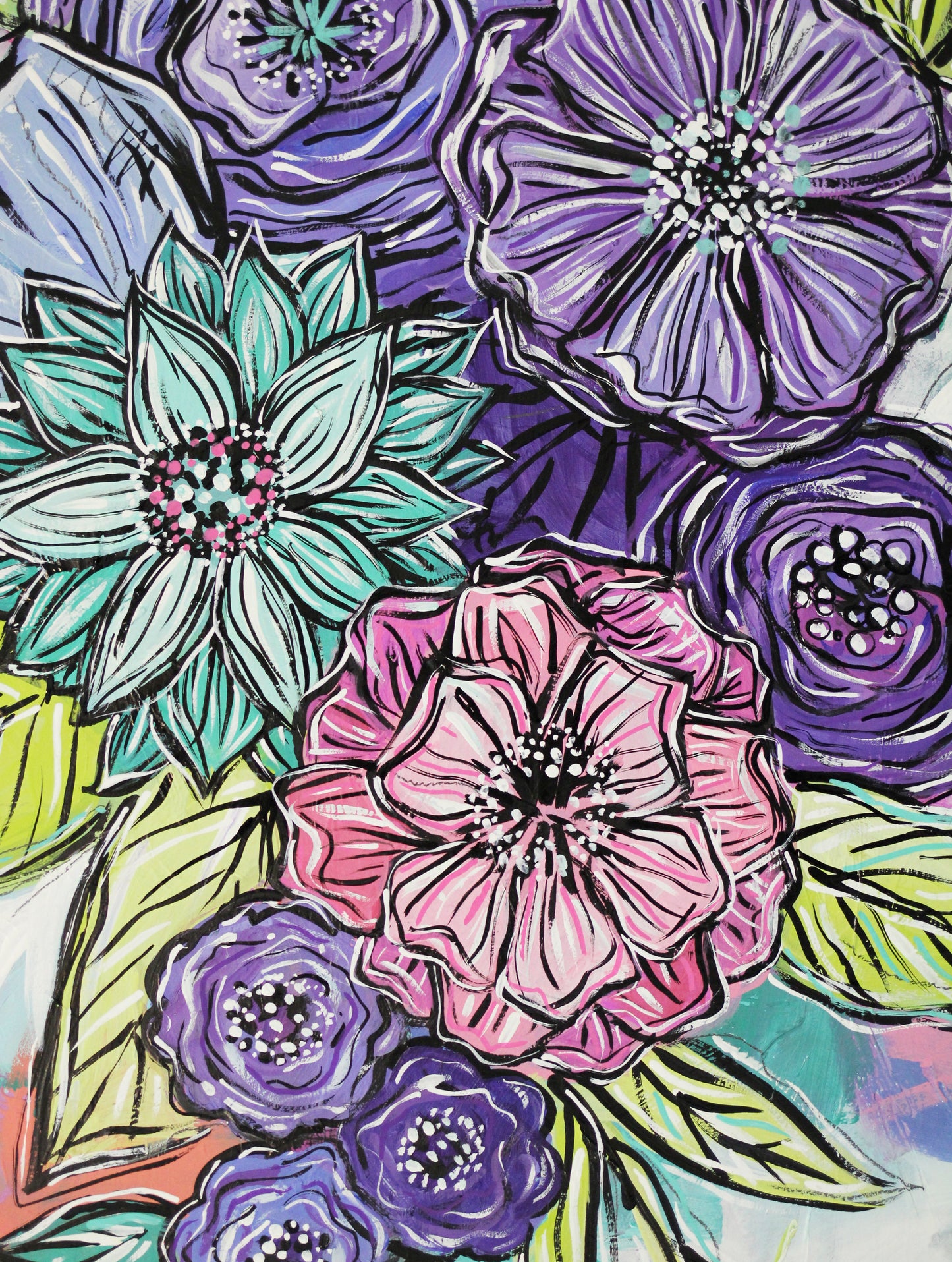 Joyful Bouquet Four - 18" x 24"
