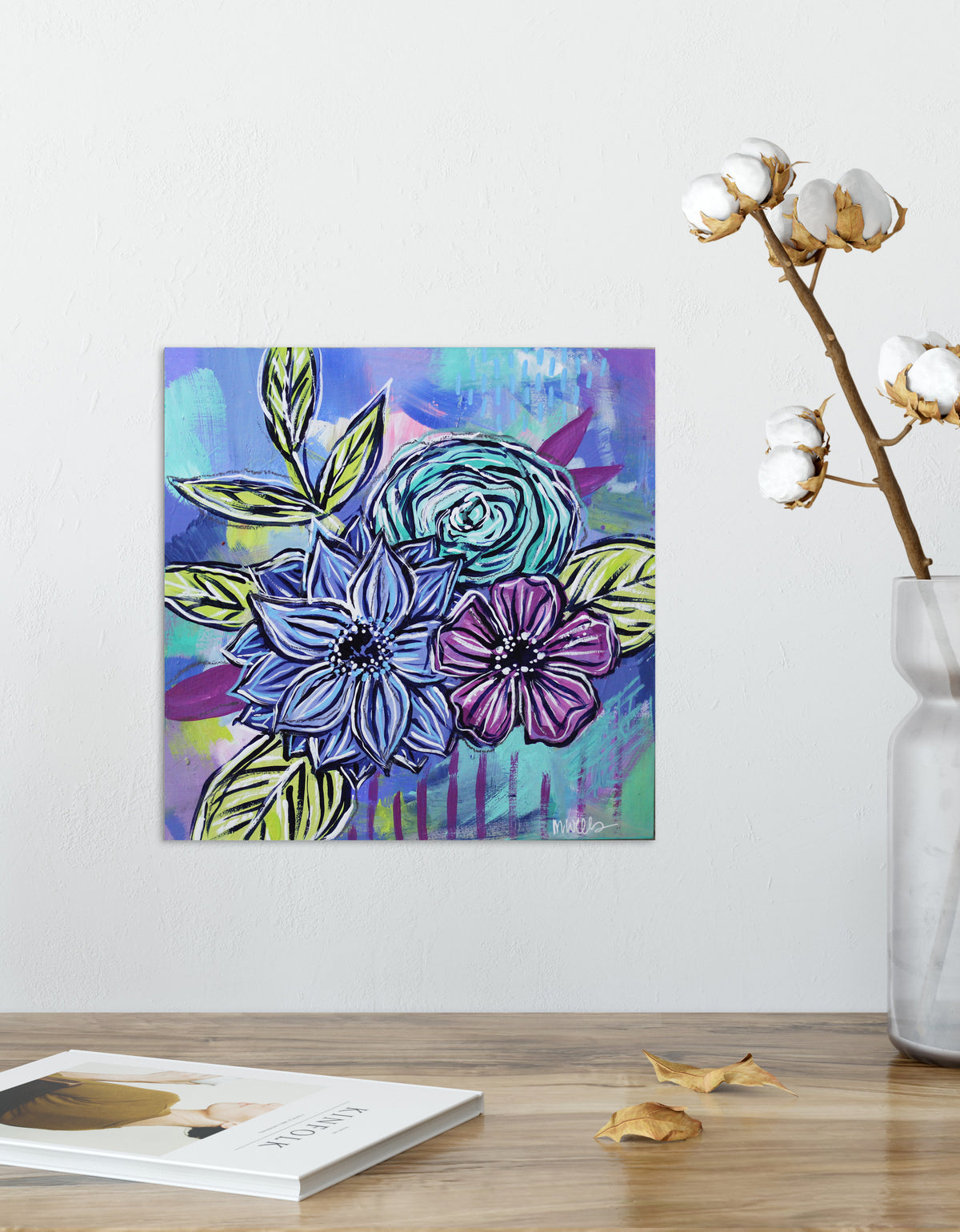 Joyful Bouquet Seven - 8" x 8"