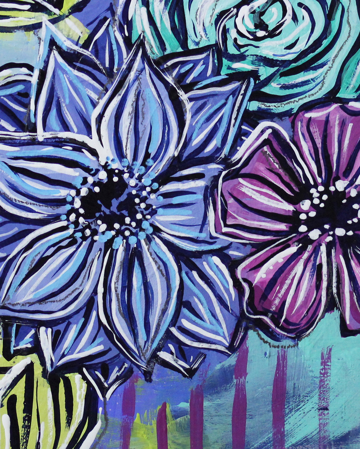 Joyful Bouquet Seven - 8" x 8"