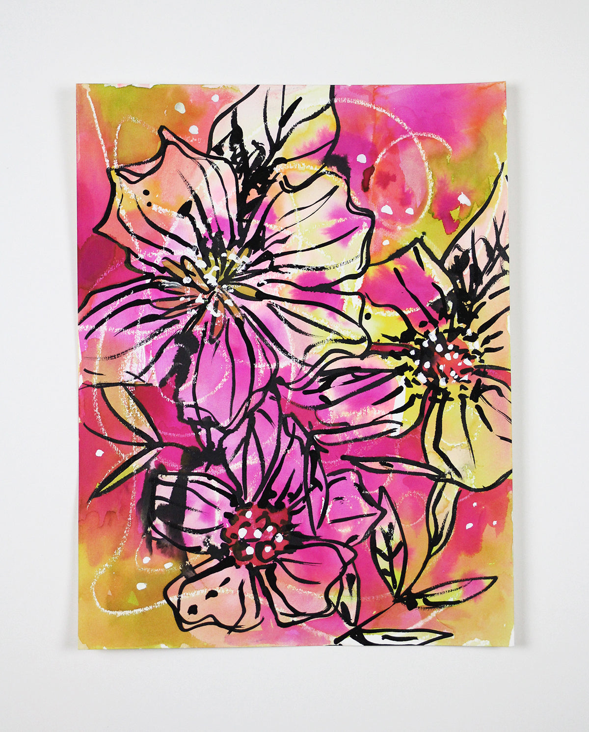 Messy Pink - 8.5" x 11"