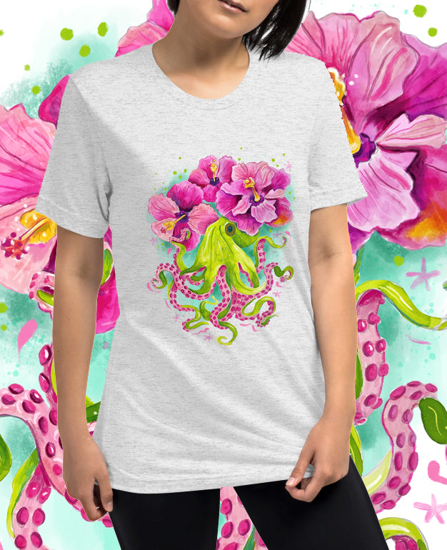 Octopus Hibiscus T-shirt