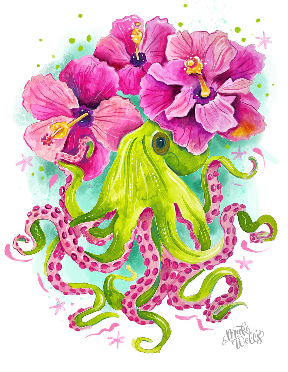 Floral Octopus