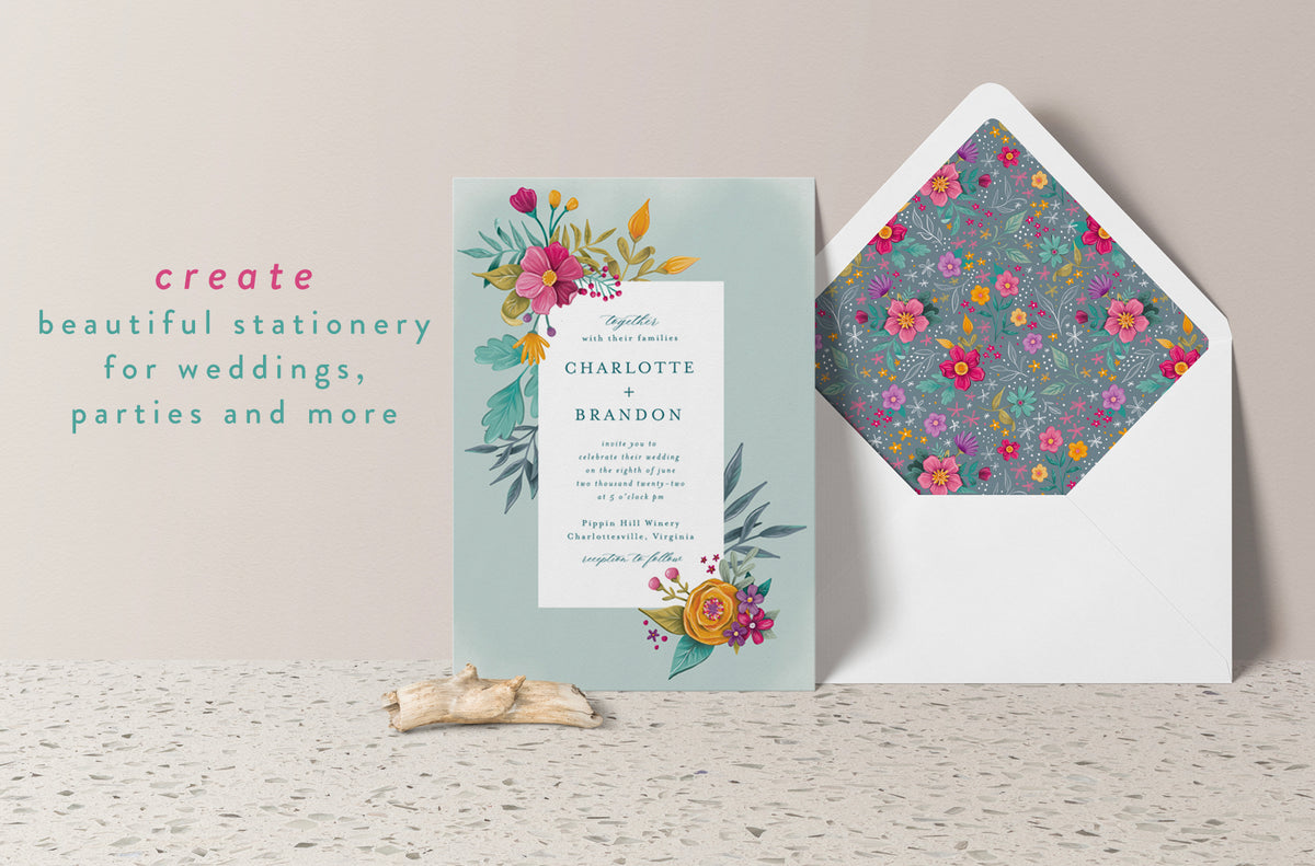 Wild Garden Florals - Clipart and Patterns