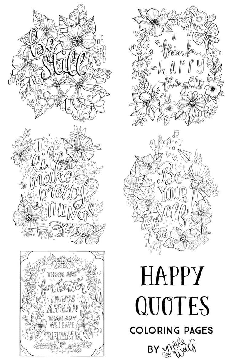 Printable Quotes Coloring Pages