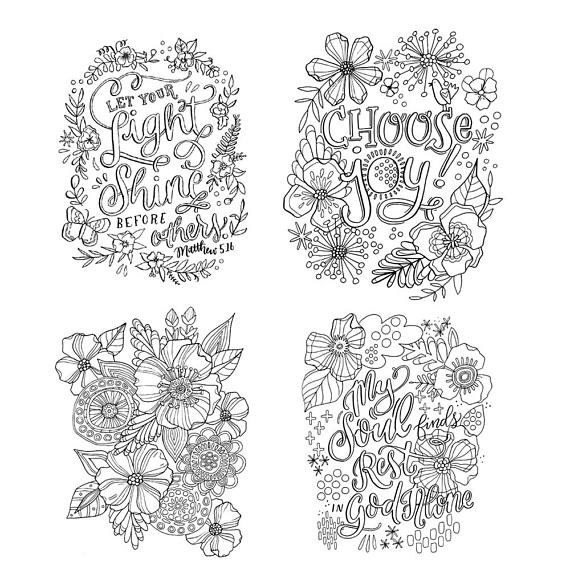 Florals and Faith Coloring Book