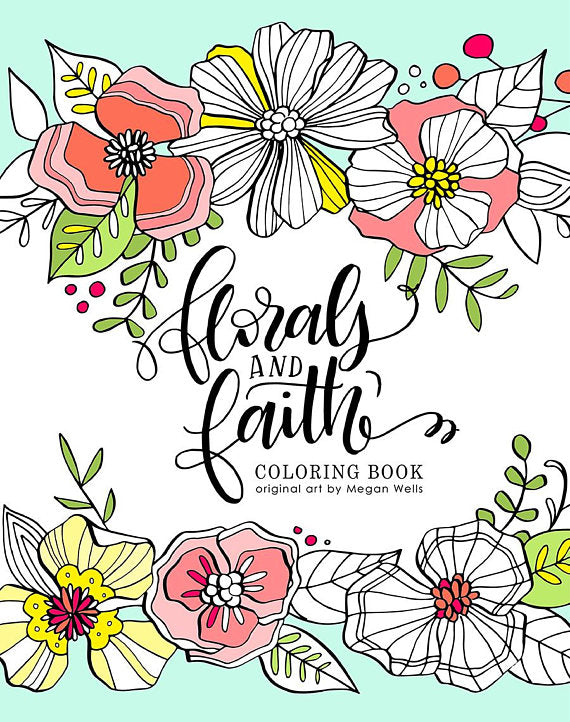 Florals and Faith Coloring Book