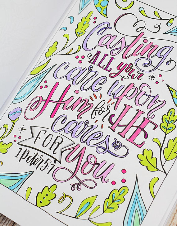 Florals and Faith Coloring Book