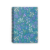 Blue Garden Spiral Notebook