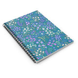 Blue Garden Spiral Notebook