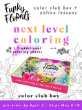 **Pre-Order** Funky Florals Next Level Color Club Box + 5 Sheets