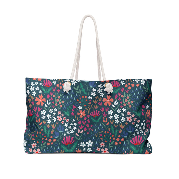 Bold Summer Garden Weekender Bag