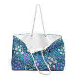 Blue Garden Weekender Bag