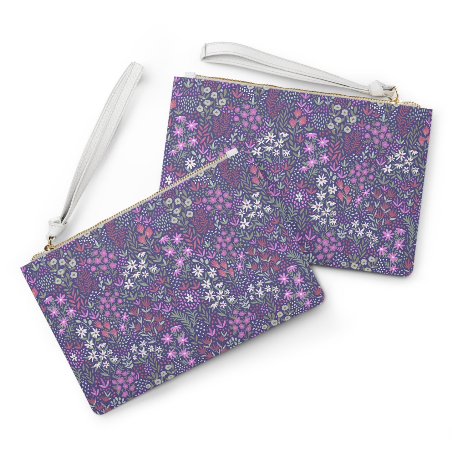 Purple Garden Clutch Bag