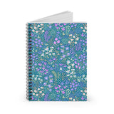 Blue Garden Spiral Notebook