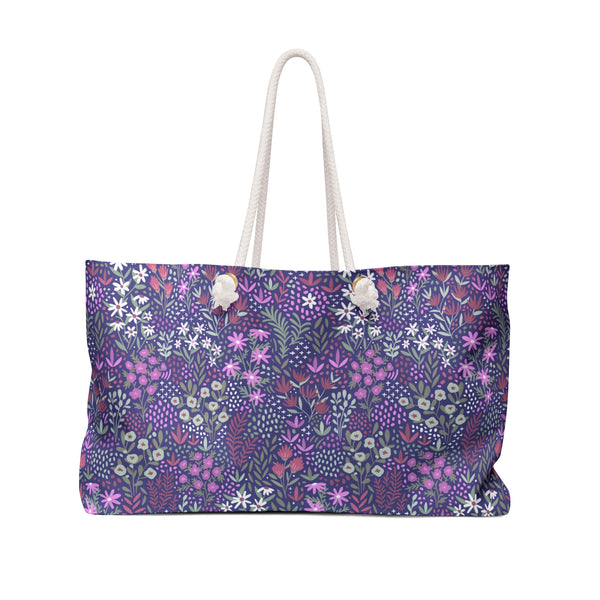 Purple Garden Weekender Bag