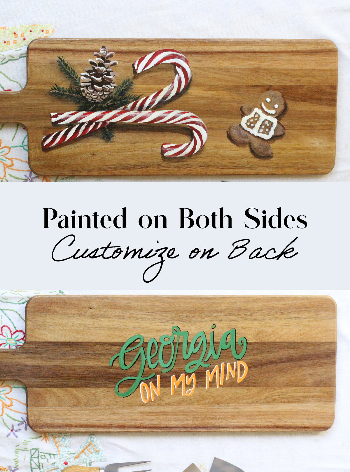 Christmas Charcuterie Board - 2 sided