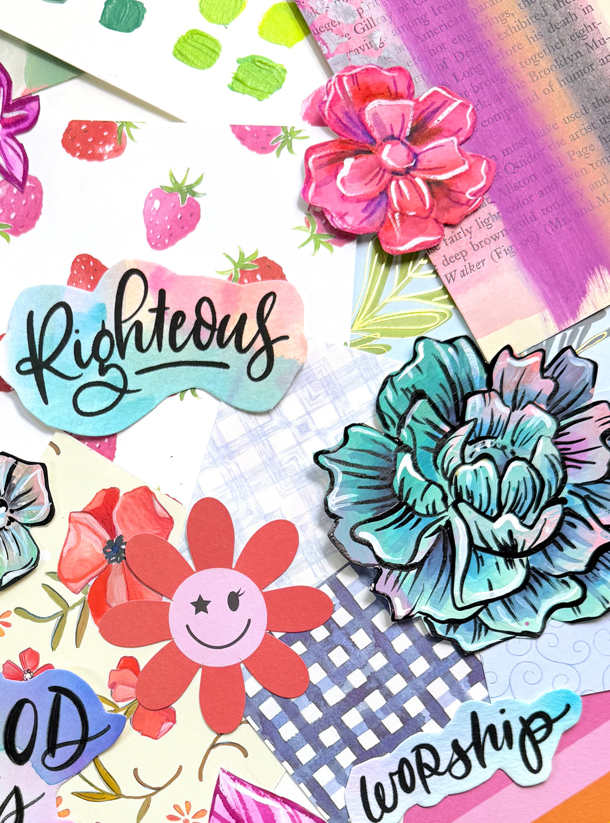 Funky Florals Faith - Curated Scrap Pack #10