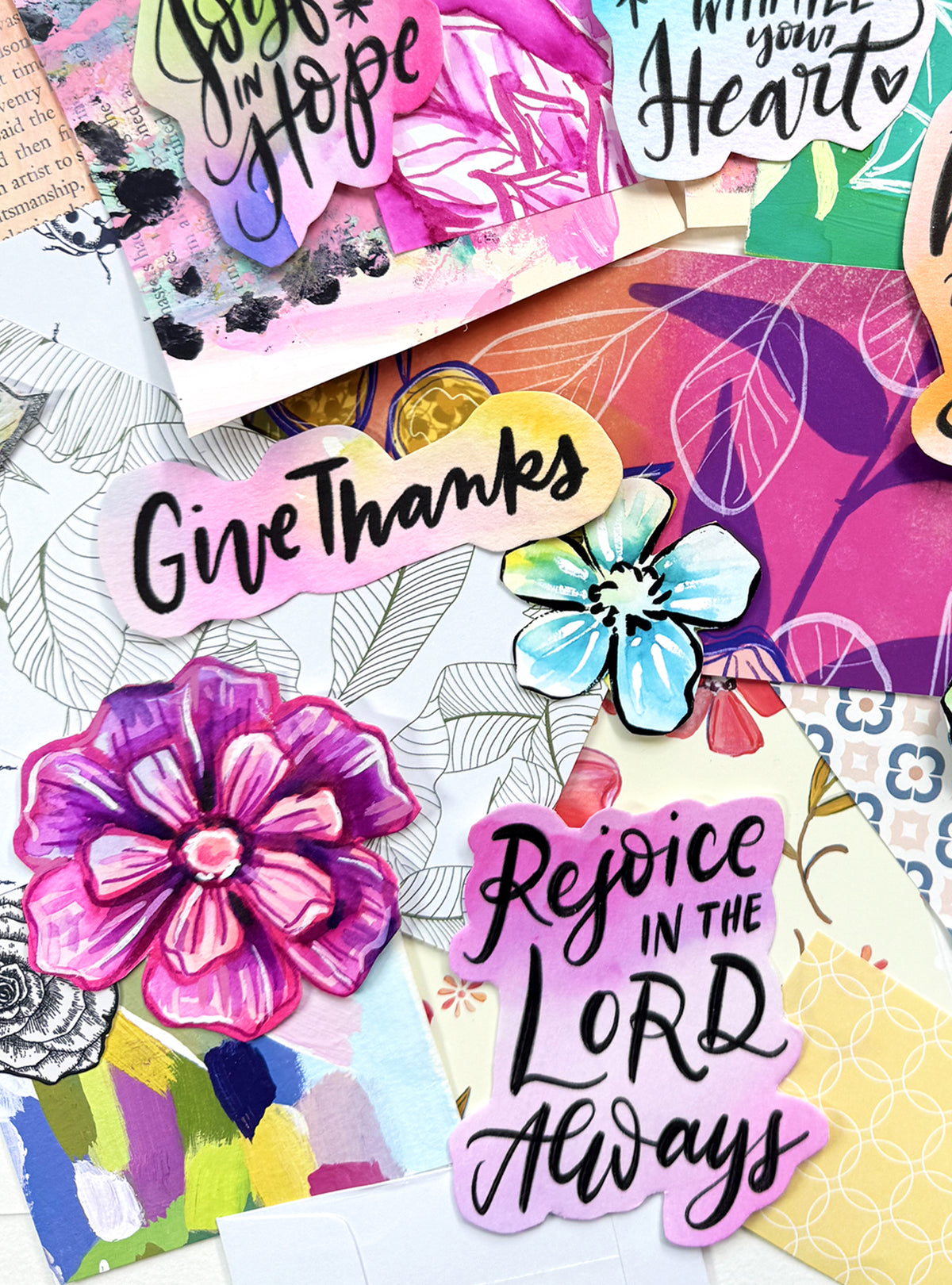 Funky Florals Faith - Curated Scrap Pack #1