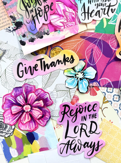 Funky Florals Faith - Curated Scrap Pack #1
