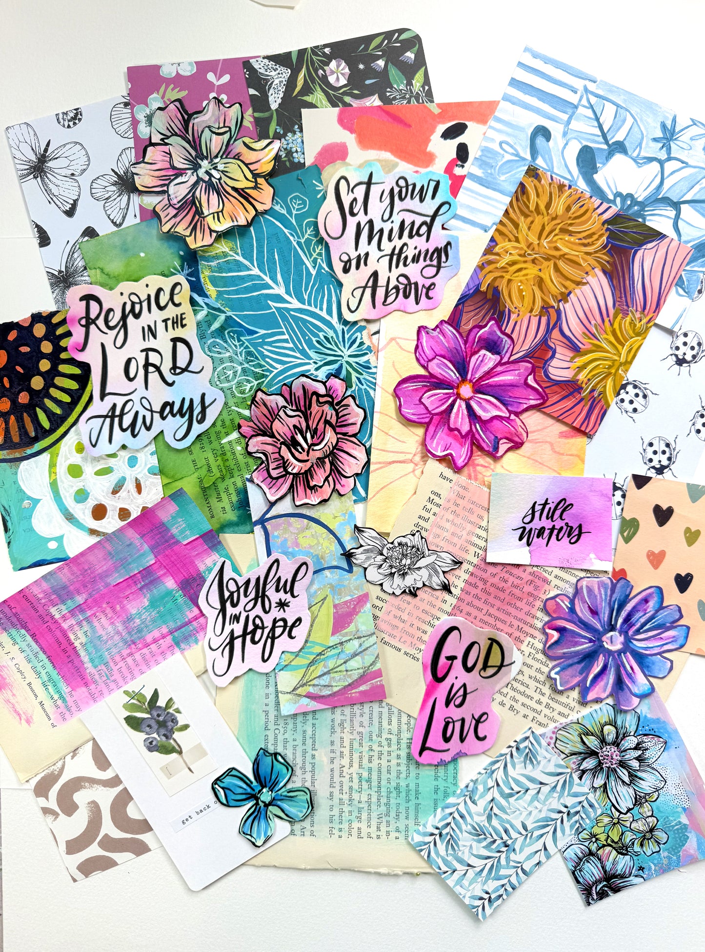Funky Florals Faith - Curated Scrap Pack #3