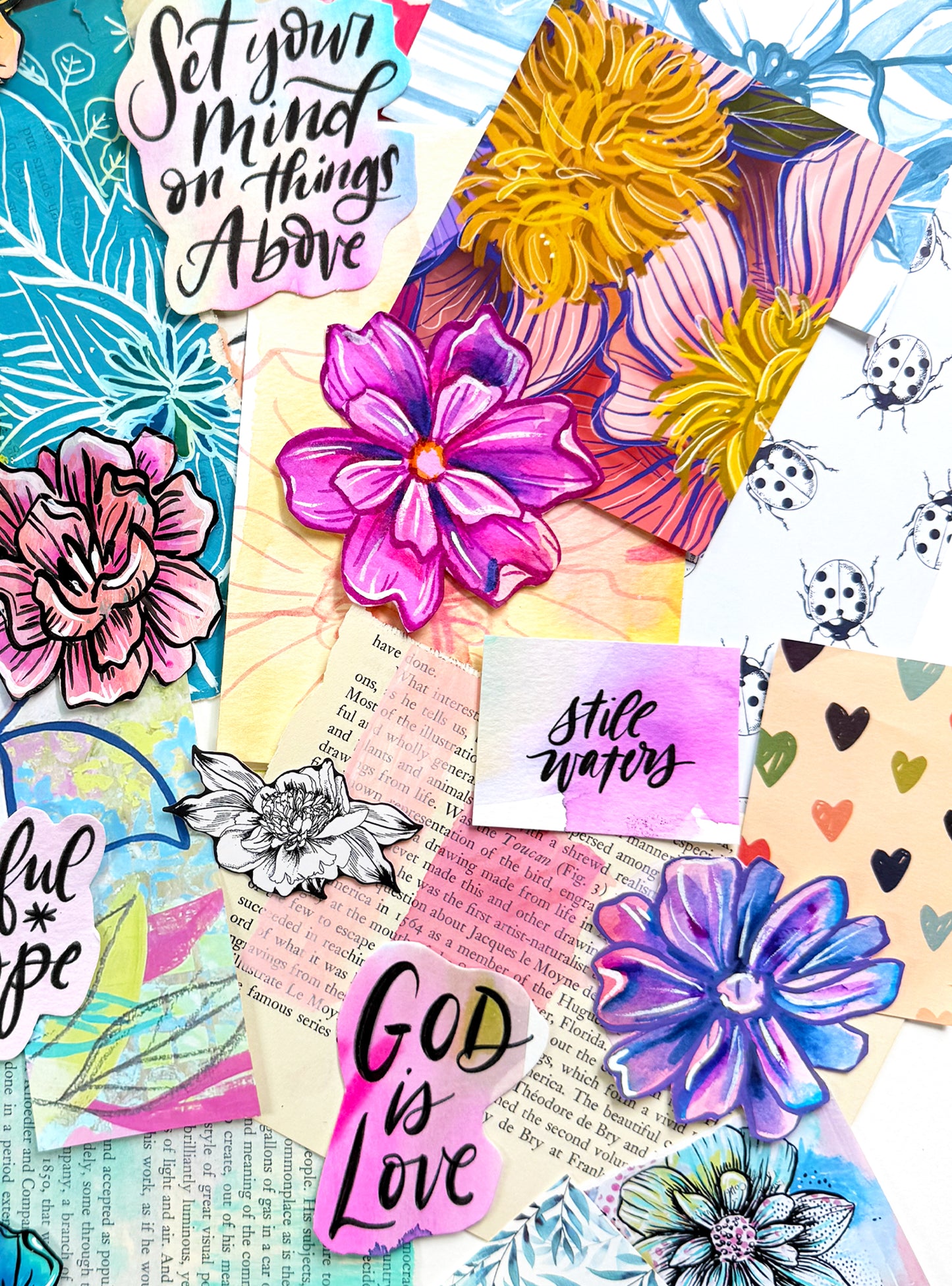 Funky Florals Faith - Curated Scrap Pack #3