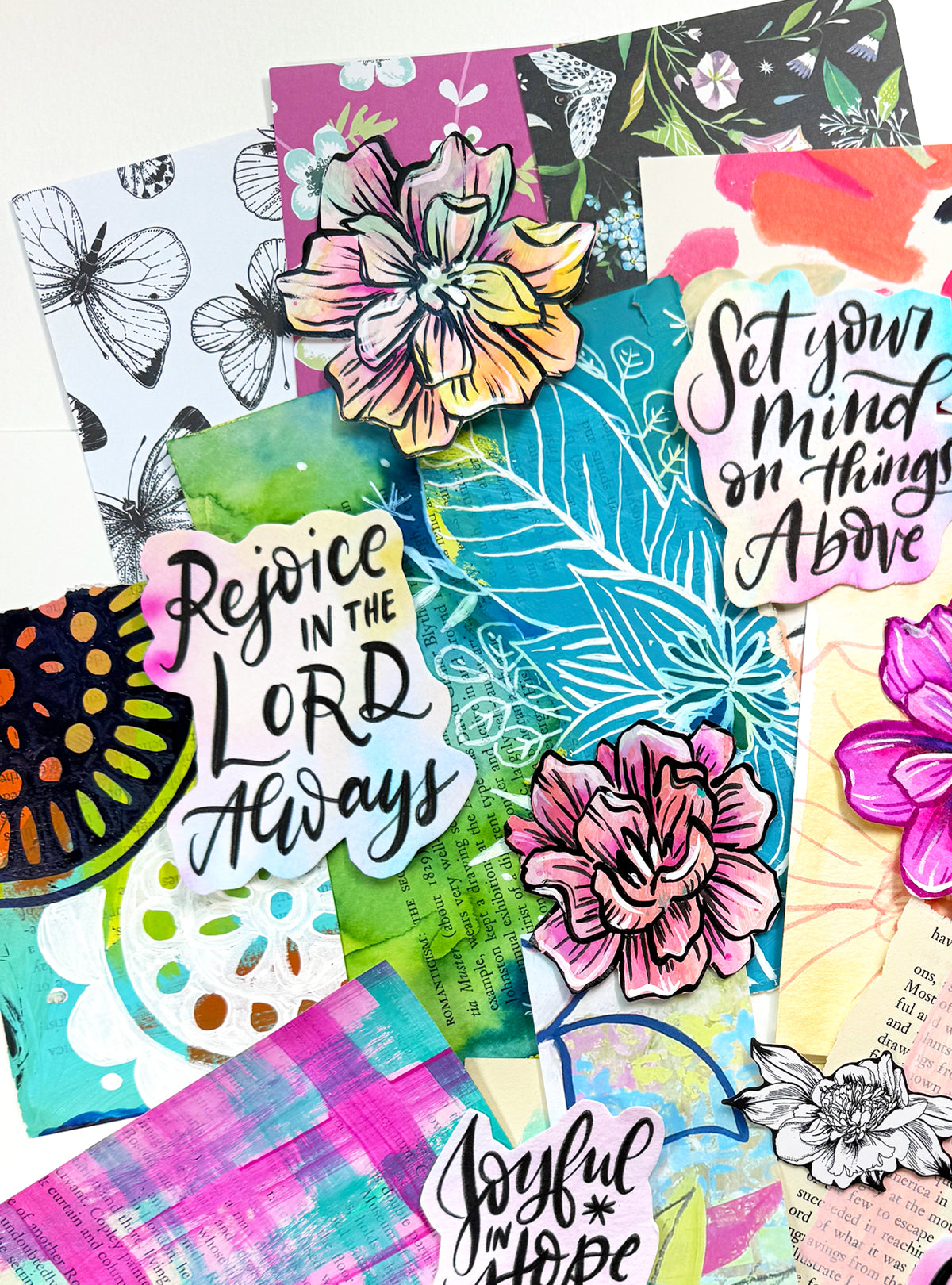 Funky Florals Faith - Curated Scrap Pack #3