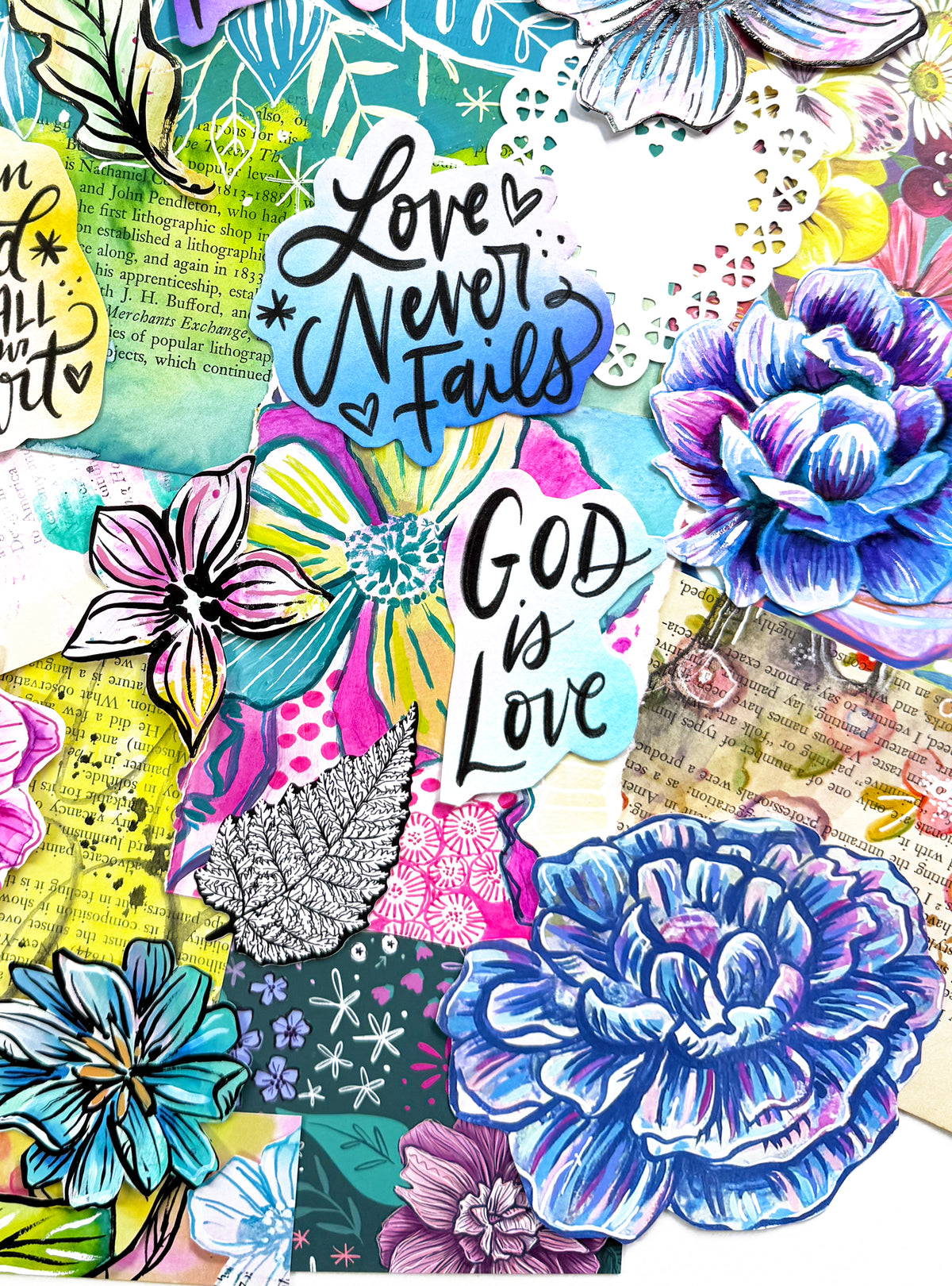 Funky Florals Faith - Curated Scrap Pack #6