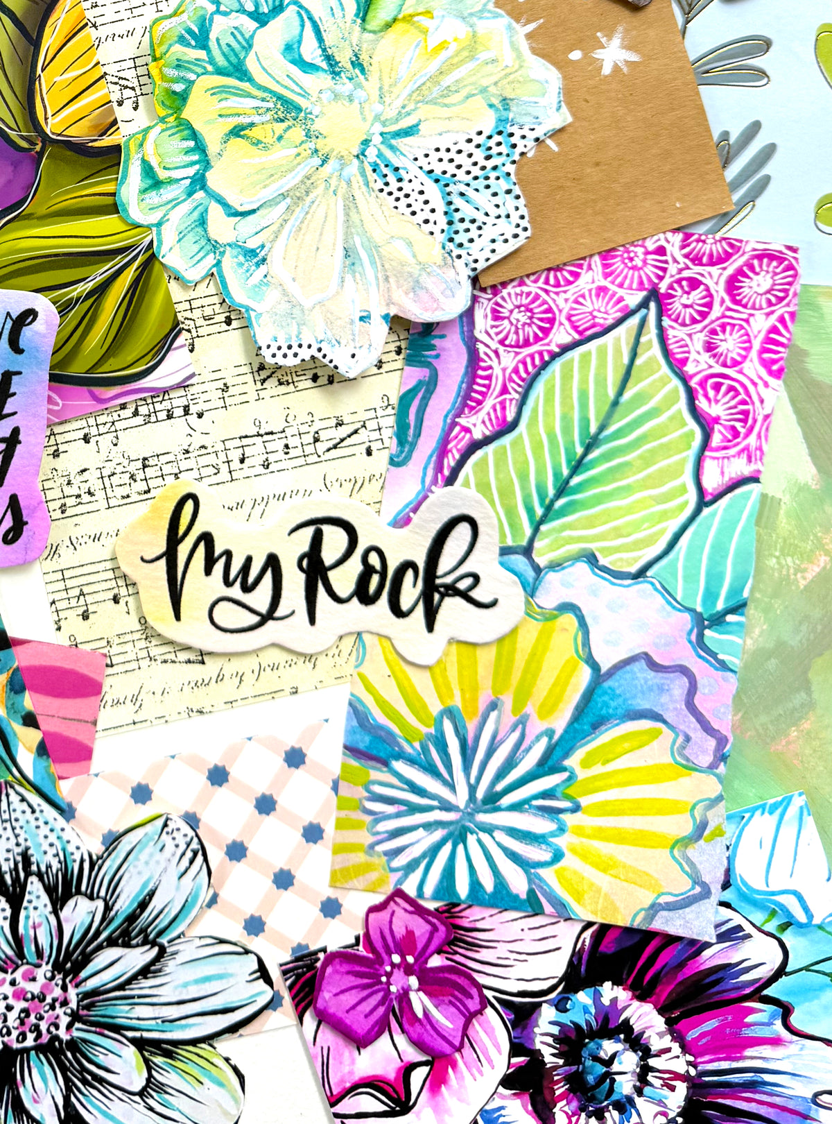 Funky Florals Faith - Curated Scrap Pack #7