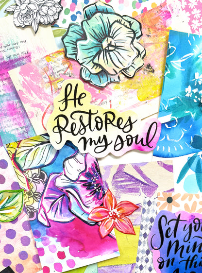 Funky Florals Faith - Curated Scrap Pack #8