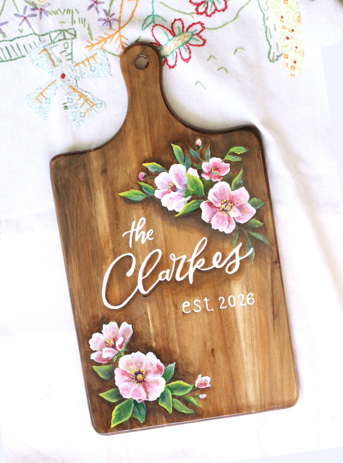 Custom Name Charcuterie Board