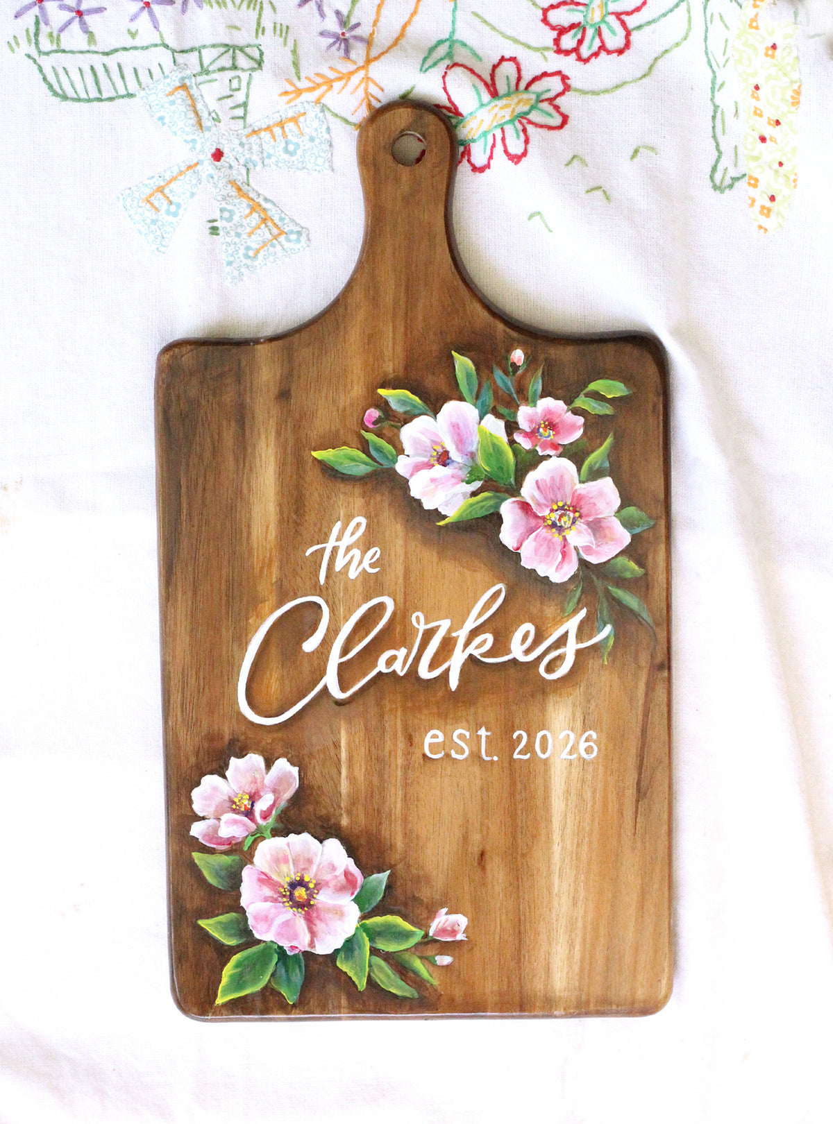 Custom Name Charcuterie Board