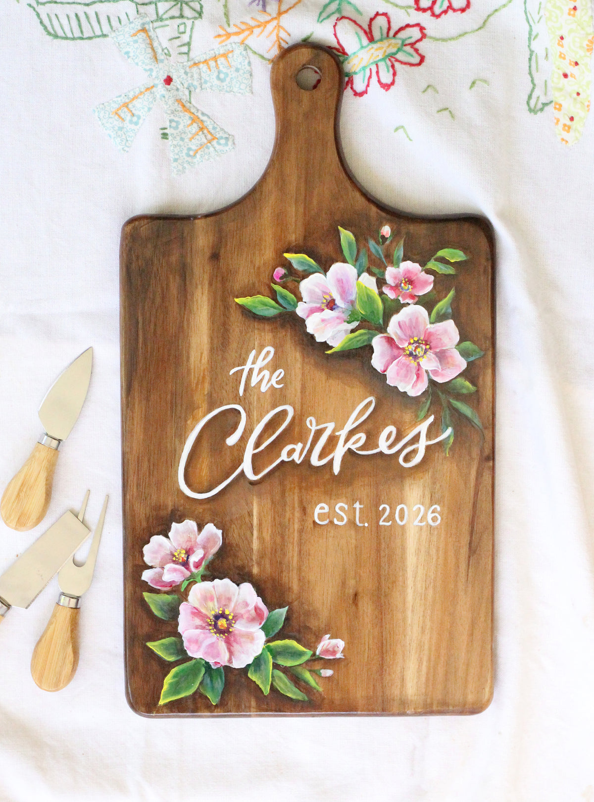 Custom Name Charcuterie Board