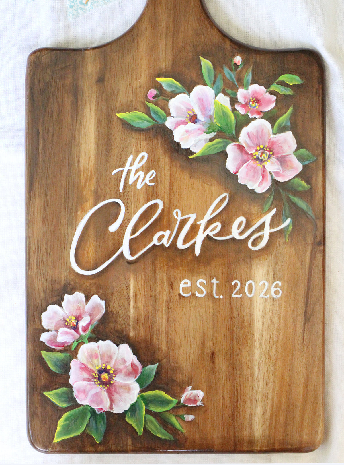 Custom Name Charcuterie Board