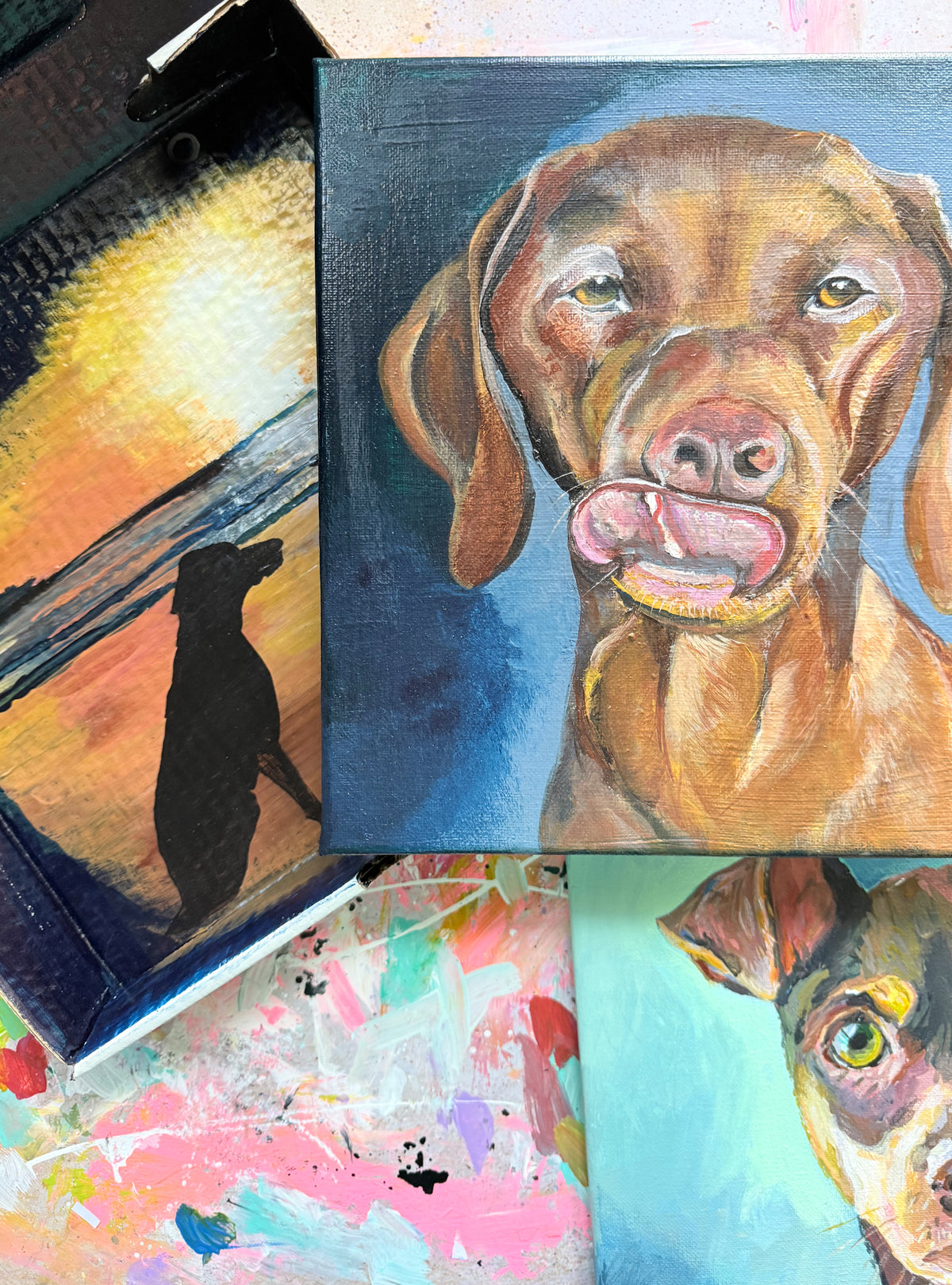 Pet Portrait Pizza Box - Custom