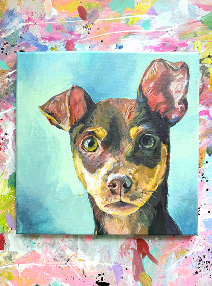 Pet Portrait Pizza Box - Custom