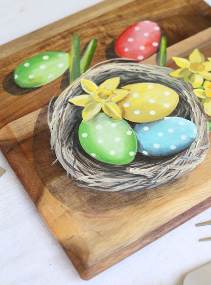 Happy Easter 2-Sided Charcuterie Board