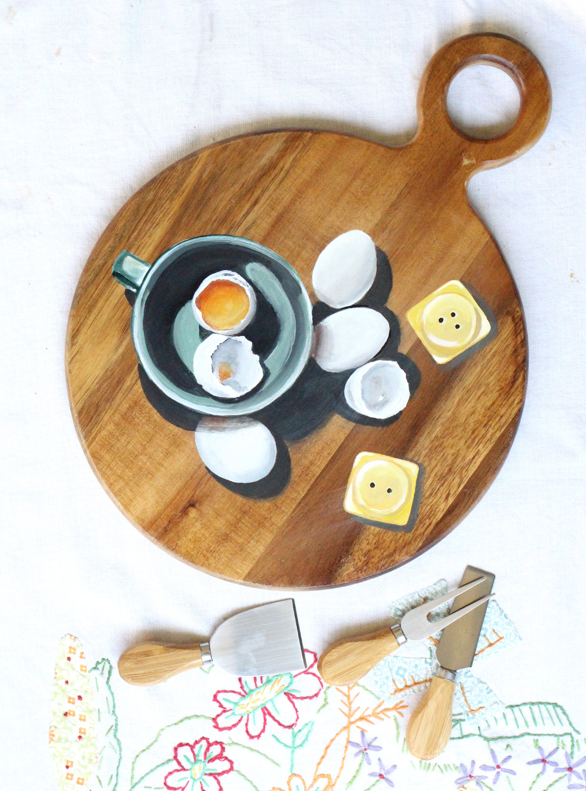 Which Came First 2-Sided Charcuterie Board
