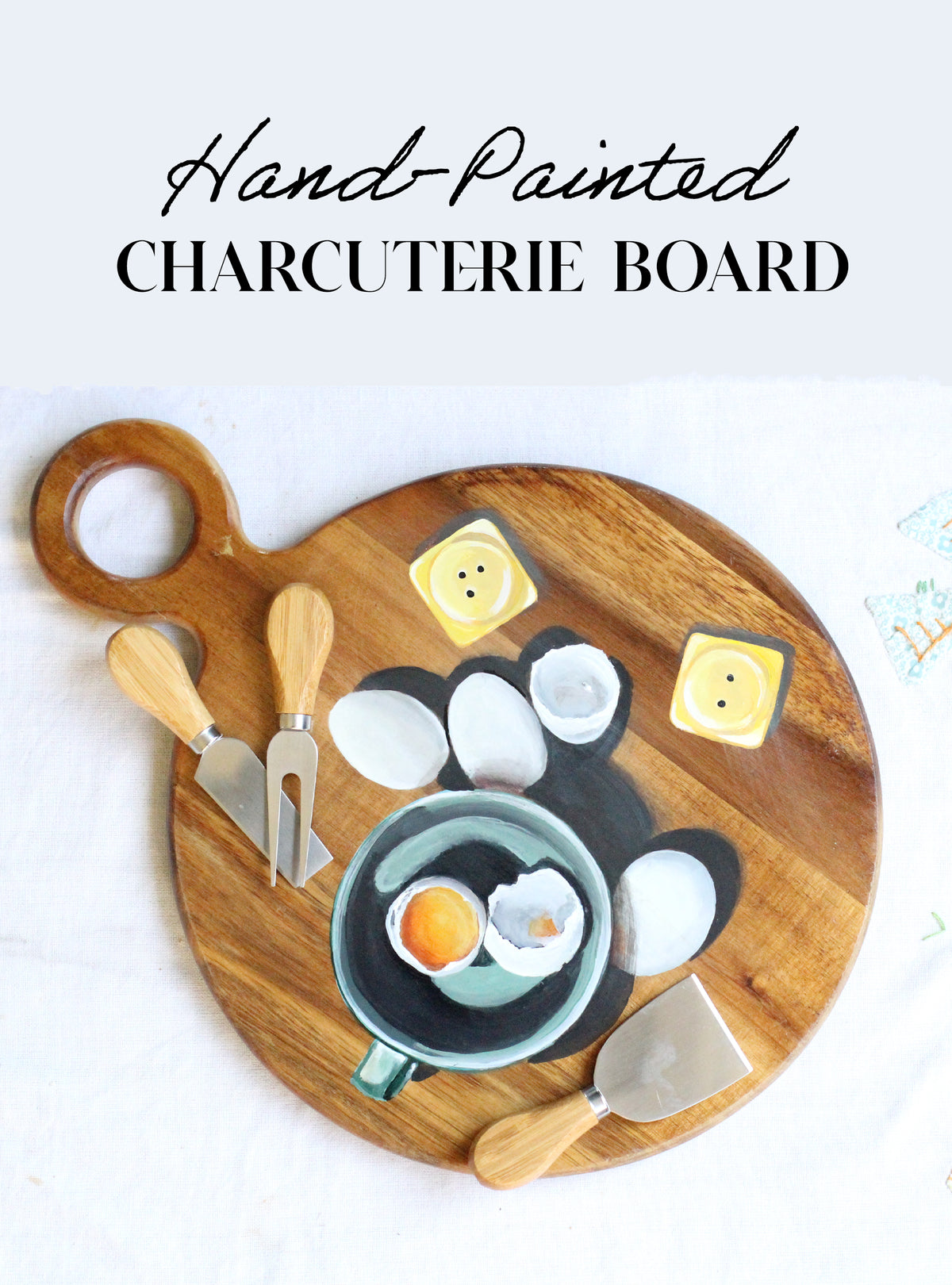 Which Came First 2-Sided Charcuterie Board