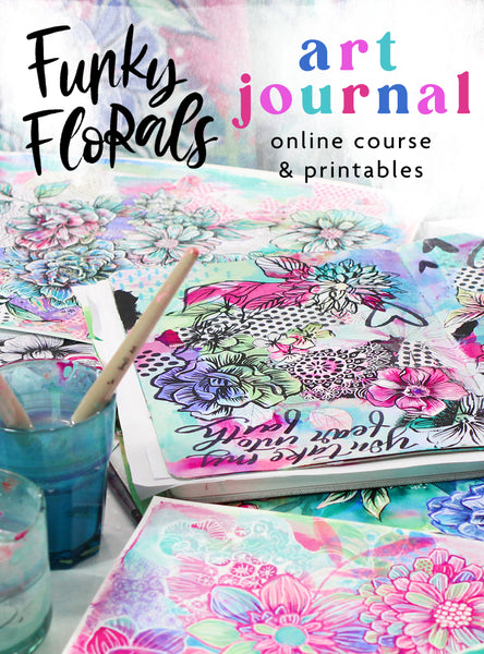 Funky Florals: Art Journal - Online Course