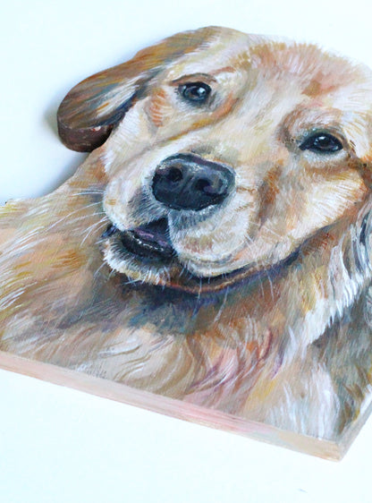 Wood Cut Pet Portrait