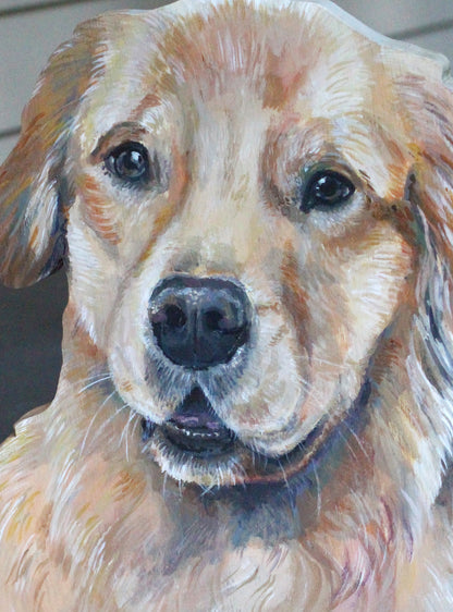 Wood Cut Pet Portrait